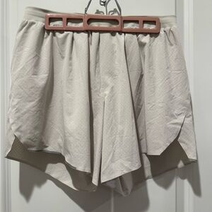Lululemon off white  Athletic Shorts